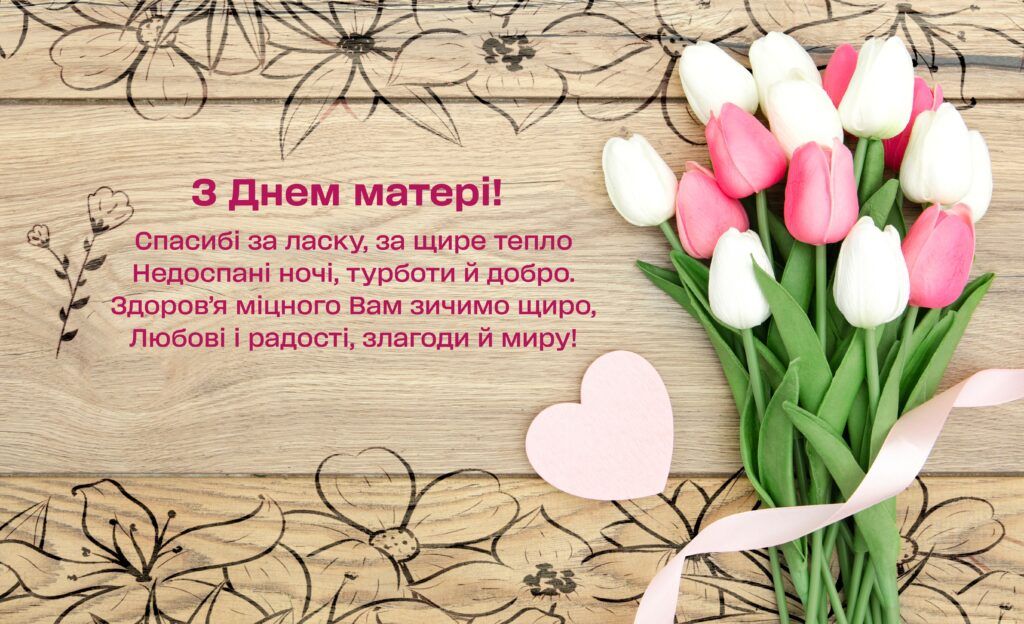 Привітання з Днем матері.